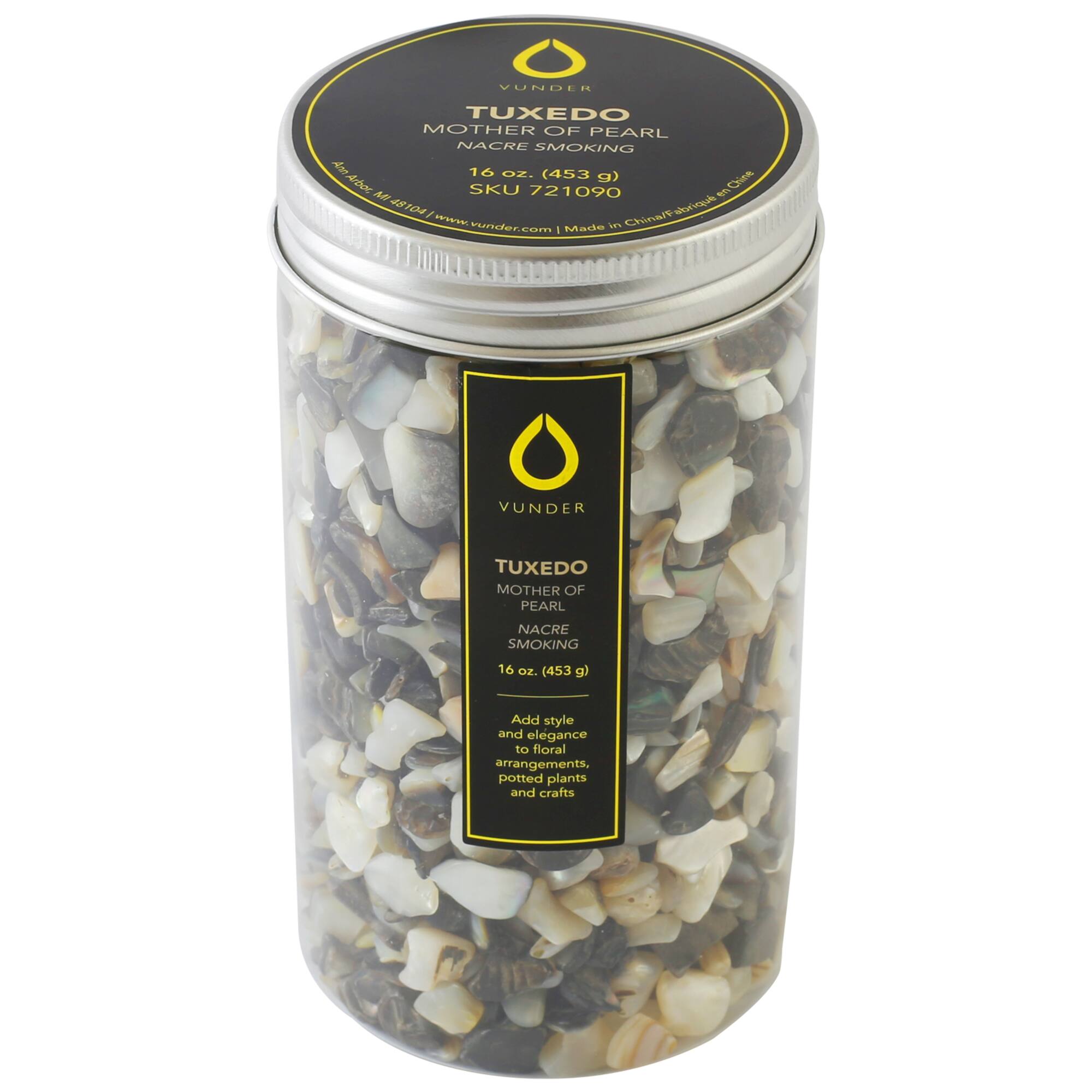 Vunder™ Crushed Tuxedo Mother of Pearl Shells